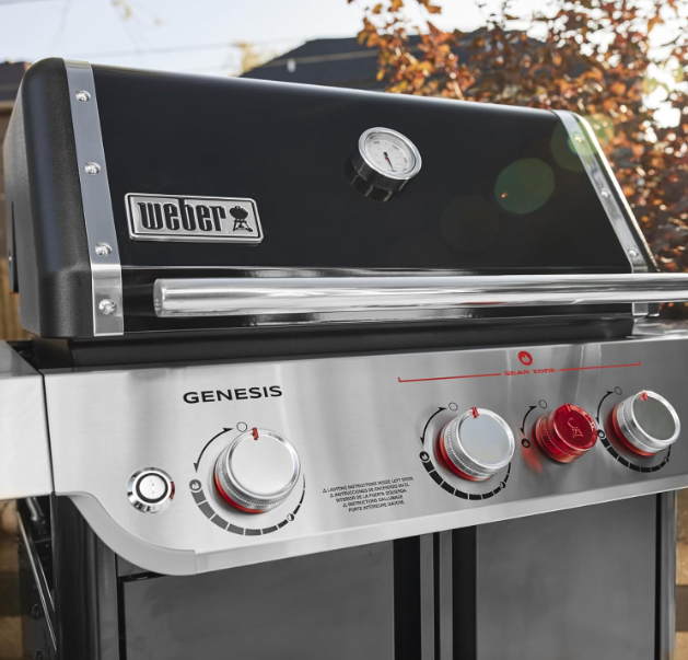 Control panel of a bbq