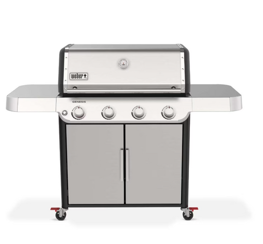 Weber Genesis S-415 Liquid Propane Gas Grill, Stainless Steel
