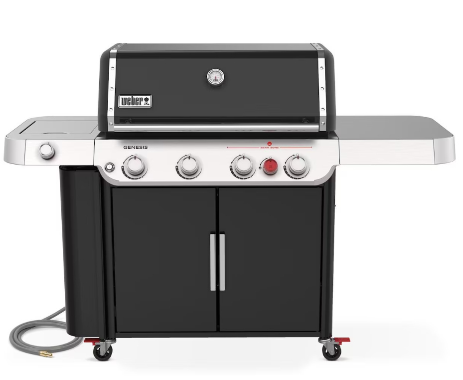 Weber GENESIS E-435 Propane Gas Grill with Sear Burner & Side Burner - Black