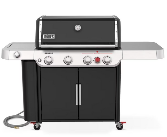 Weber GENESIS E-435 Natural Gas Grill with Sear Burner & Side Burner - Black