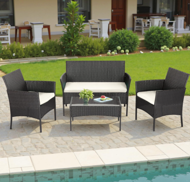 FDW 4-Piece Patio Furniture Set
